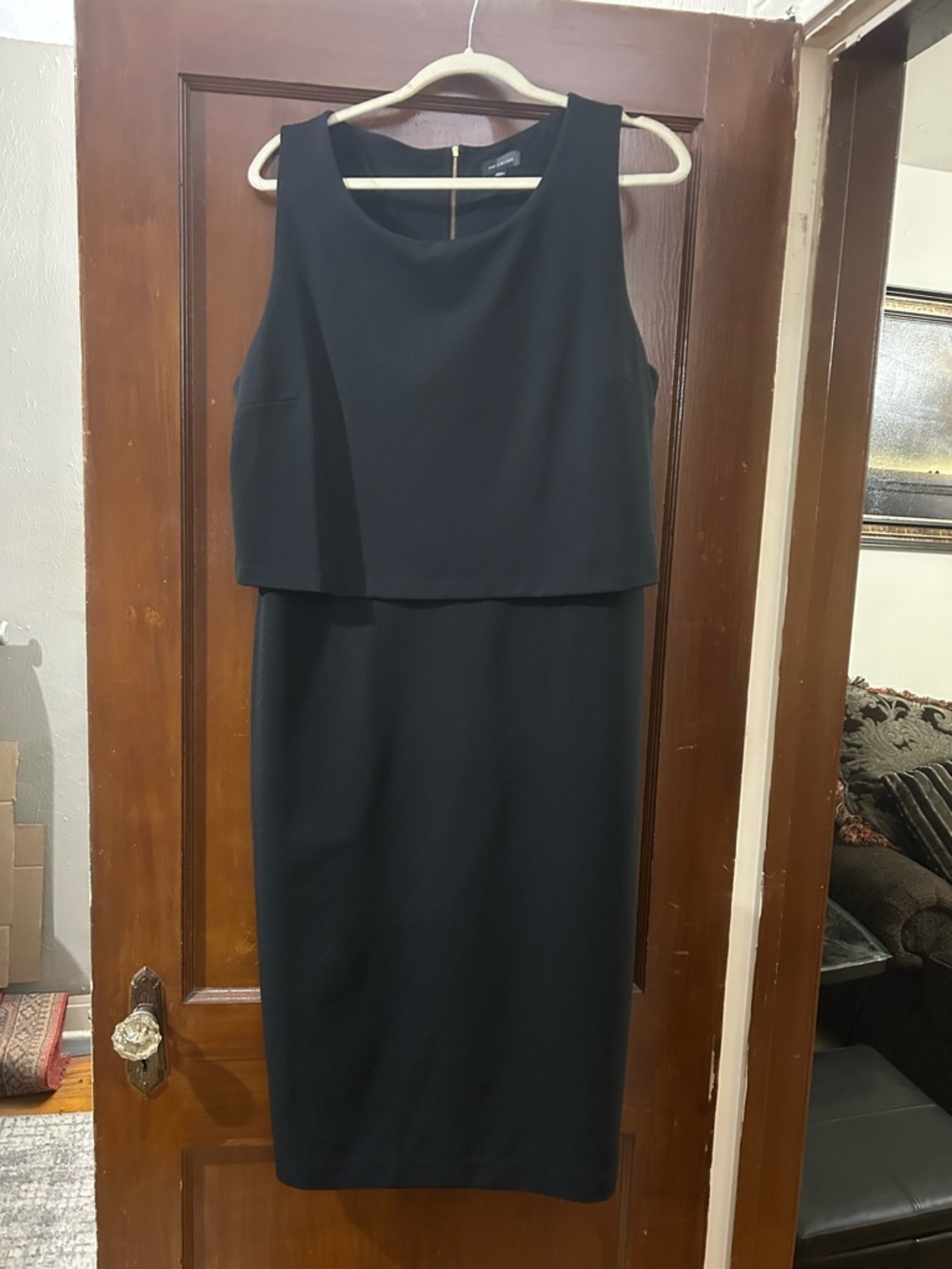 The Limited Black Sleeveless Midi Layered Dress